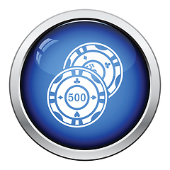 Image showing Casino chips icon