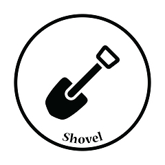 Image showing Camping shovel icon