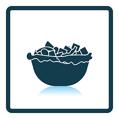 Image showing Salad in plate icon