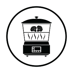 Image showing Kitchen steam cooker icon