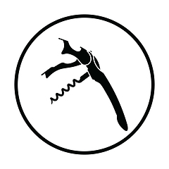 Image showing Waiter corkscrew icon