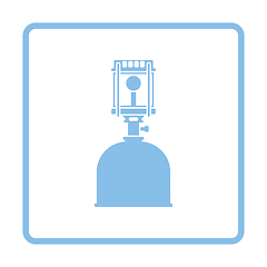 Image showing Camping gas burner lamp icon