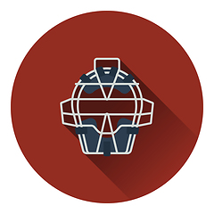 Image showing Baseball face protector icon