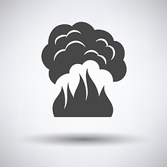 Image showing Fire and smoke icon