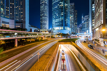 Image showing Hong Kong skyline at night