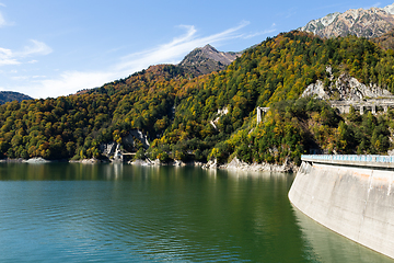 Image showing Reservoir in Kurobe dam