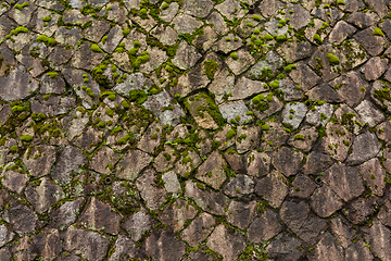 Image showing Rock stone wall