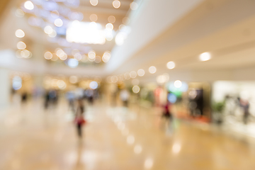 Image showing Abstract blur shopping mall and retail store interior for backgr