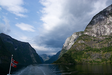 Image showing Naeroyfjord, Sogn og Fjordane, Norway