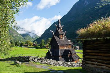 Image showing Borgund Stave Church, Sogn og Fjordane, Norway