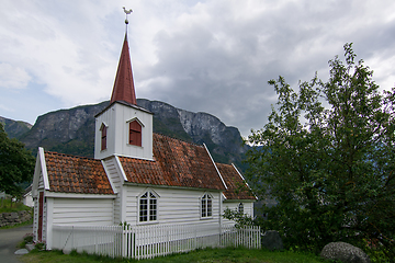 Image showing Undredal Stave Church, Sogn og Fjordane, Norway