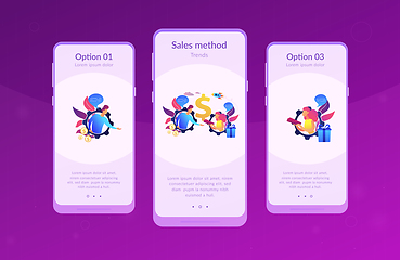 Image showing Personalized selling app interface template.