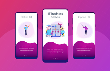 Image showing Business process management app interface template.