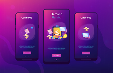 Image showing Demand planning app interface template.