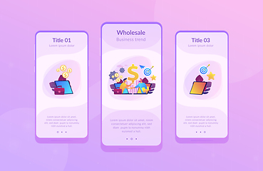 Image showing Business-to-business sales app interface template.