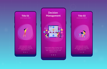 Image showing Decision management app interface template.