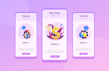 Image showing Conversational sales app interface template.