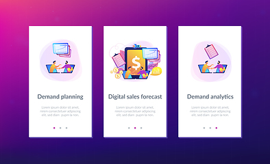 Image showing Demand planning app interface template.