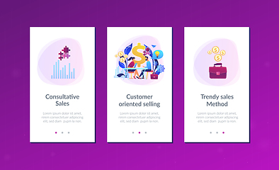 Image showing Consultative sales app interface template.