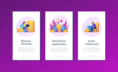 Image showing Business hierarchy app interface template.