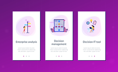 Image showing Decision management app interface template.