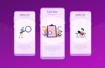 Image showing Cash flow statement app interface template.