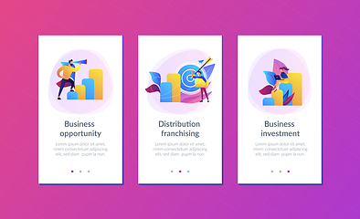 Image showing Business opportunity app interface template.