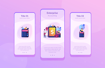 Image showing Enterprise accounting app interface template.