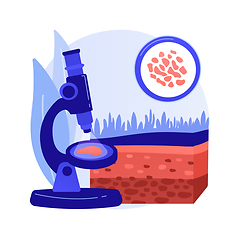 Image showing Soil analysis abstract concept vector illustration.