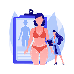 Image showing Body contouring abstract concept vector illustration.