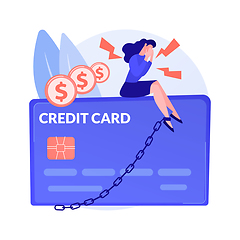 Image showing Credit card abstract concept vector illustration.