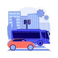 Image showing Surface transport abstract concept vector illustration.