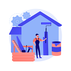 Image showing DIY repair abstract concept vector illustration.