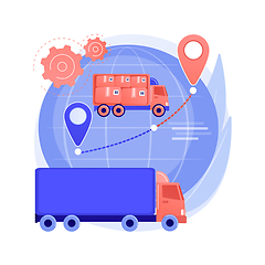 Image showing Collaborative logistics abstract concept vector illustration.