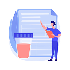 Image showing Urinalysis abstract concept vector illustration.