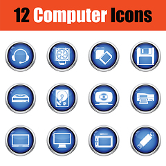 Image showing Set of computer icons. 