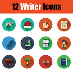 Image showing Set of writer icons