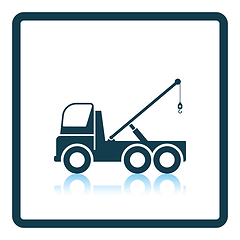 Image showing Car towing truck icon