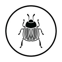 Image showing Colorado beetle icon