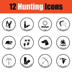 Image showing Hunting icon set