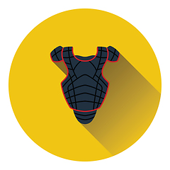 Image showing Baseball chest protector icon