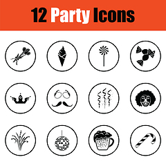Image showing Set of celebration icons