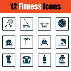 Image showing Fitness icon set