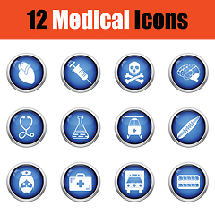 Image showing Medical icon set. 