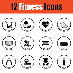 Image showing Fitness icon set