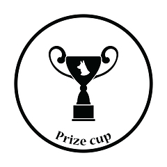 Image showing Dog prize cup icon