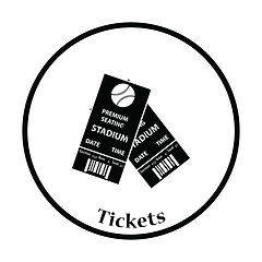 Image showing Baseball tickets icon