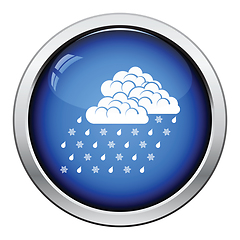 Image showing Rain with snow icon