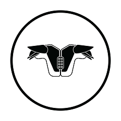 Image showing American football chest protection icon