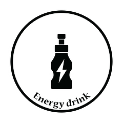 Image showing Icon of Energy drinks bottle